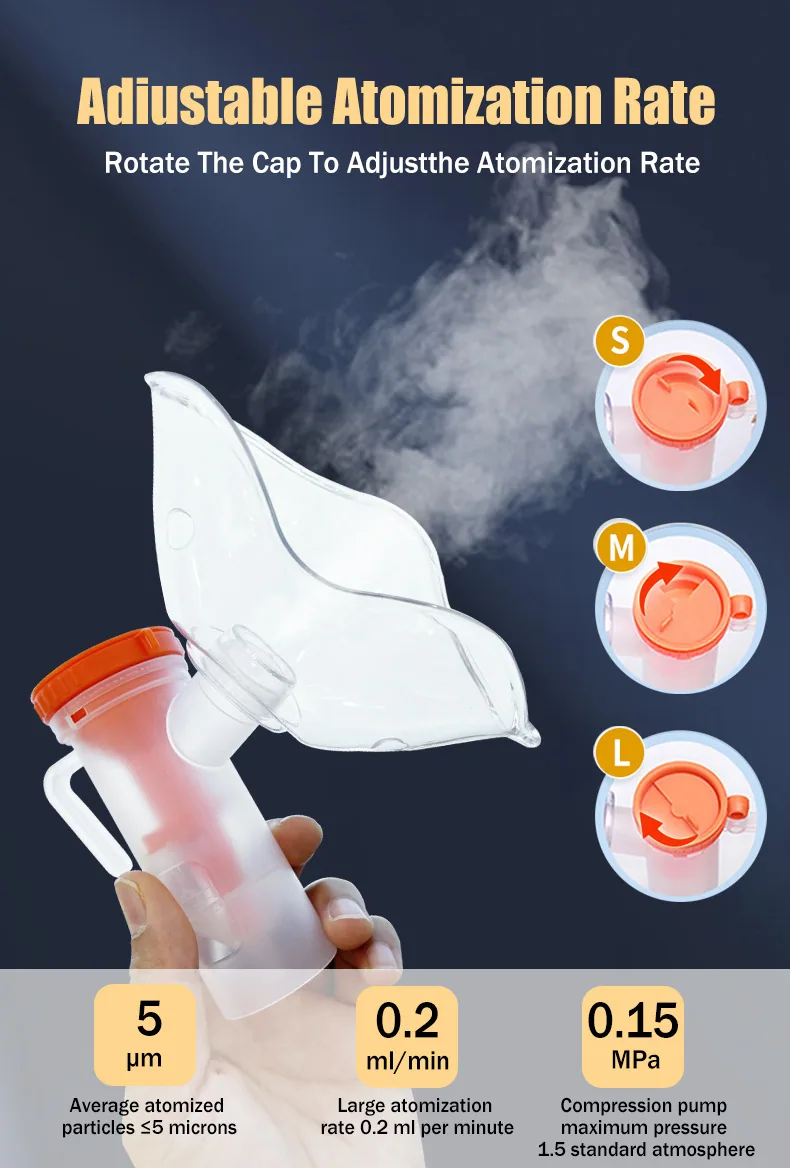 Medical Household Nebulizer Air Compression Phlegm Relieving Cough and Lung Clearing Adult Children's Nebulizer Home Small 13