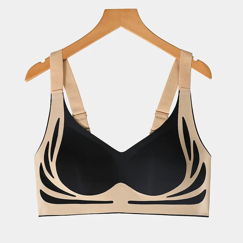 Thin bra anti-sagging sexy women's beautiful back seamless underwear big breasts are small without wires, small breasts are g