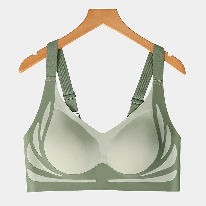 Thin bra anti-sagging sexy women's beautiful back seamless underwear big breasts are small without wires, small breasts are gath 4
