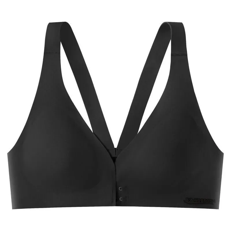 Seamless underwear women's small breasts are large, gathered to converge the secondary breasts, anti-sagging front buckle bra