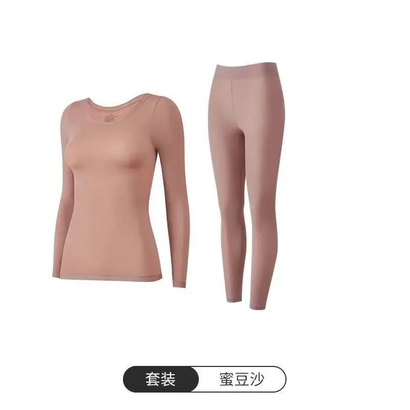 Invisible ultra-thin heating energy skin beautification clothes autumn and winter thermal underwear high-elasticity autumn cloth 3
