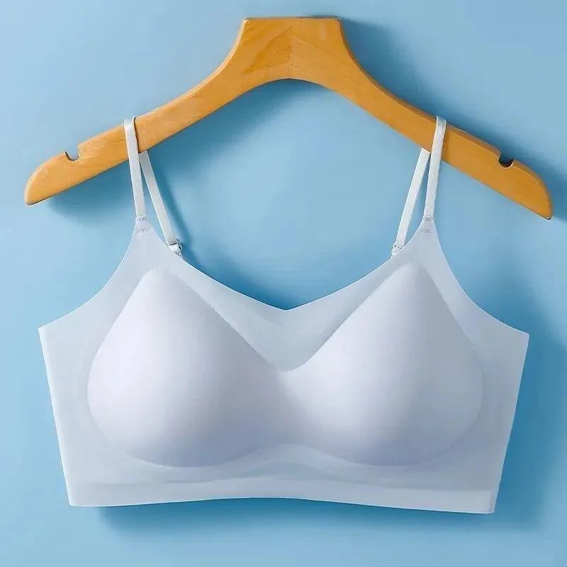Sutera ais ultra nipis musim panas tidak bertanda seluar dalam wanita bukan wayar boleh bernafas pembalut belakang cantik mengumpul anti-sa wanita 4