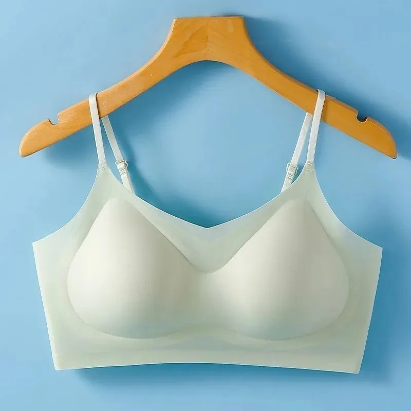 Sutera ais ultra nipis musim panas tidak bertanda seluar dalam wanita bukan wayar boleh bernafas pembalut belakang cantik mengumpul anti-sa wanita 3
