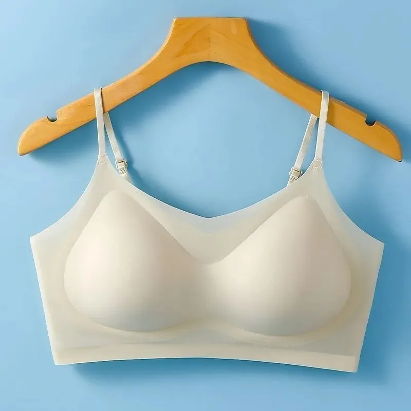 Sutera ais ultra nipis musim panas tidak bertanda seluar dalam wanita bukan wayar boleh bernafas pembalut belakang cantik mengumpul anti-sa wanita 2