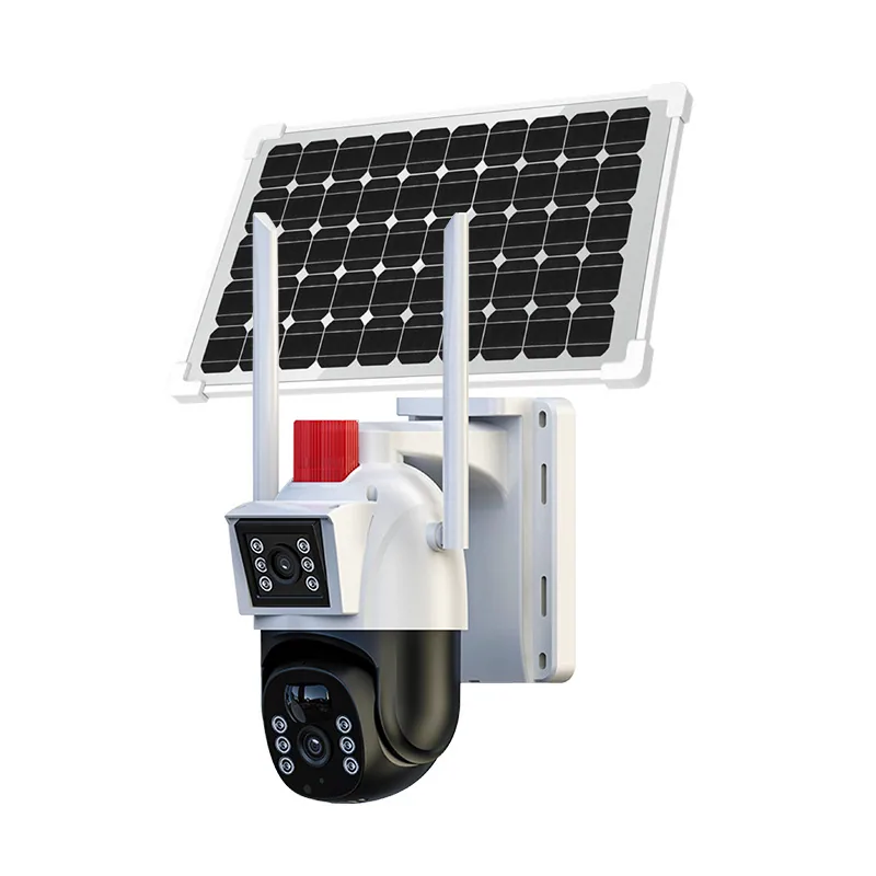 pyramid solar camera outdoor wifi surveillance night vision low power high definition binocular surveillance camera wholesale 3