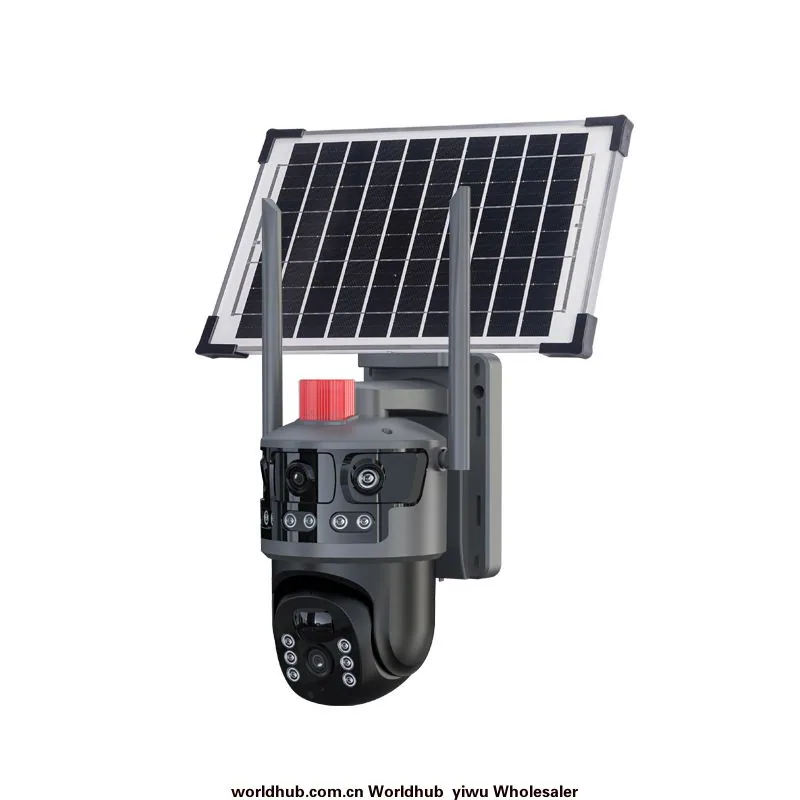 pyramid solar camera outdoor wifi surveillance night vision low power high definition binocular surveillance camera wholesale 6