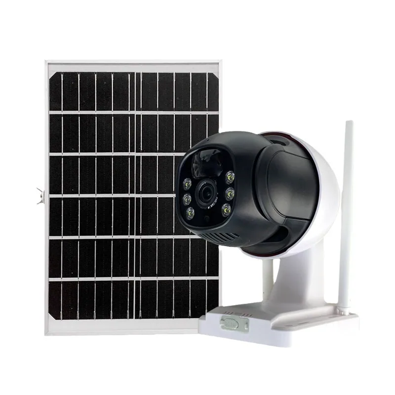 Pyramid waterproof HD night vision wireless wifi mobile phone remote solar gun ball camera monitoring