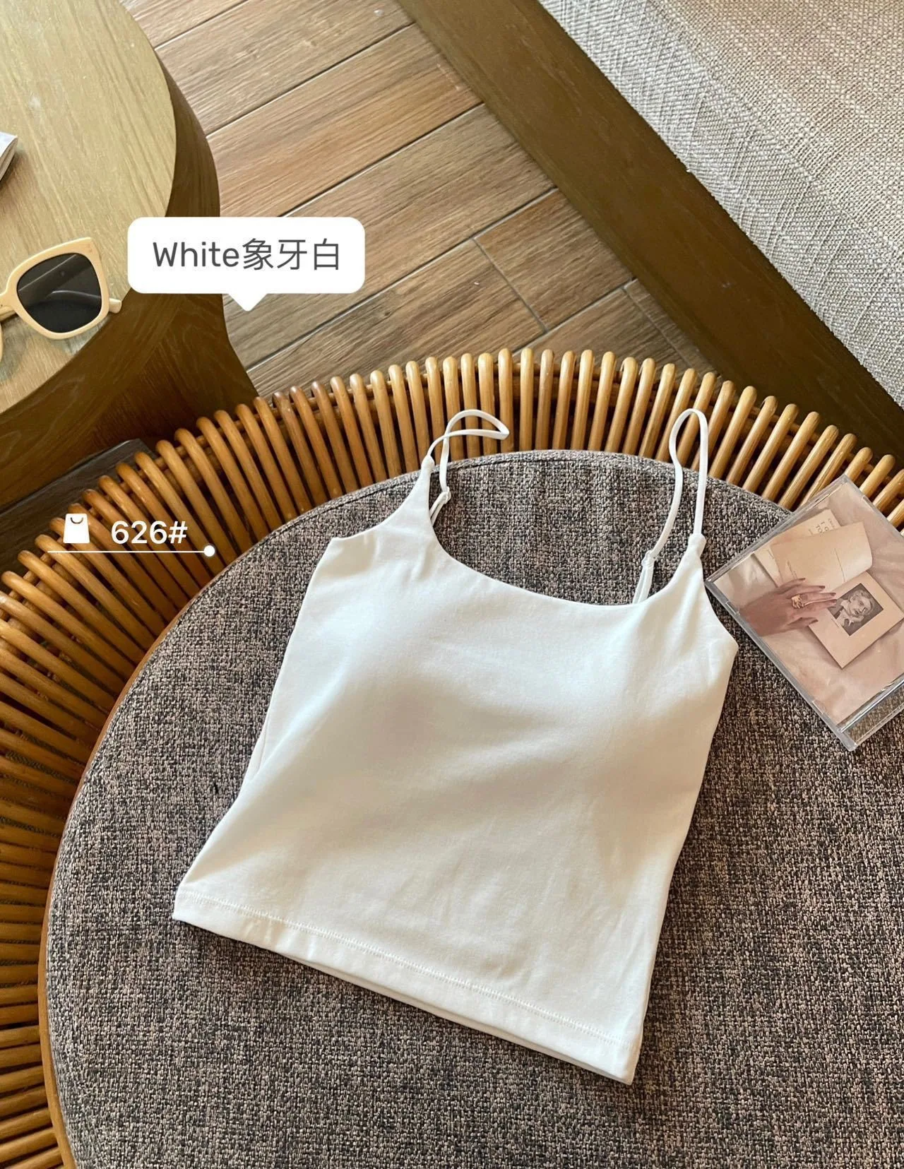 Pure desire sweet girl camisole woman wears beautiful strap chest pad pleated design sense slim top for women - Girl's Jeans