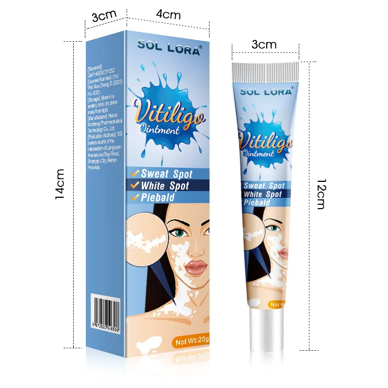 SOL LORA Cross-border Pieplaque Care Health Balm White Spot Cleansing Ointment Spot Sweat Spot Vitiligo Skin Topical Cream 12