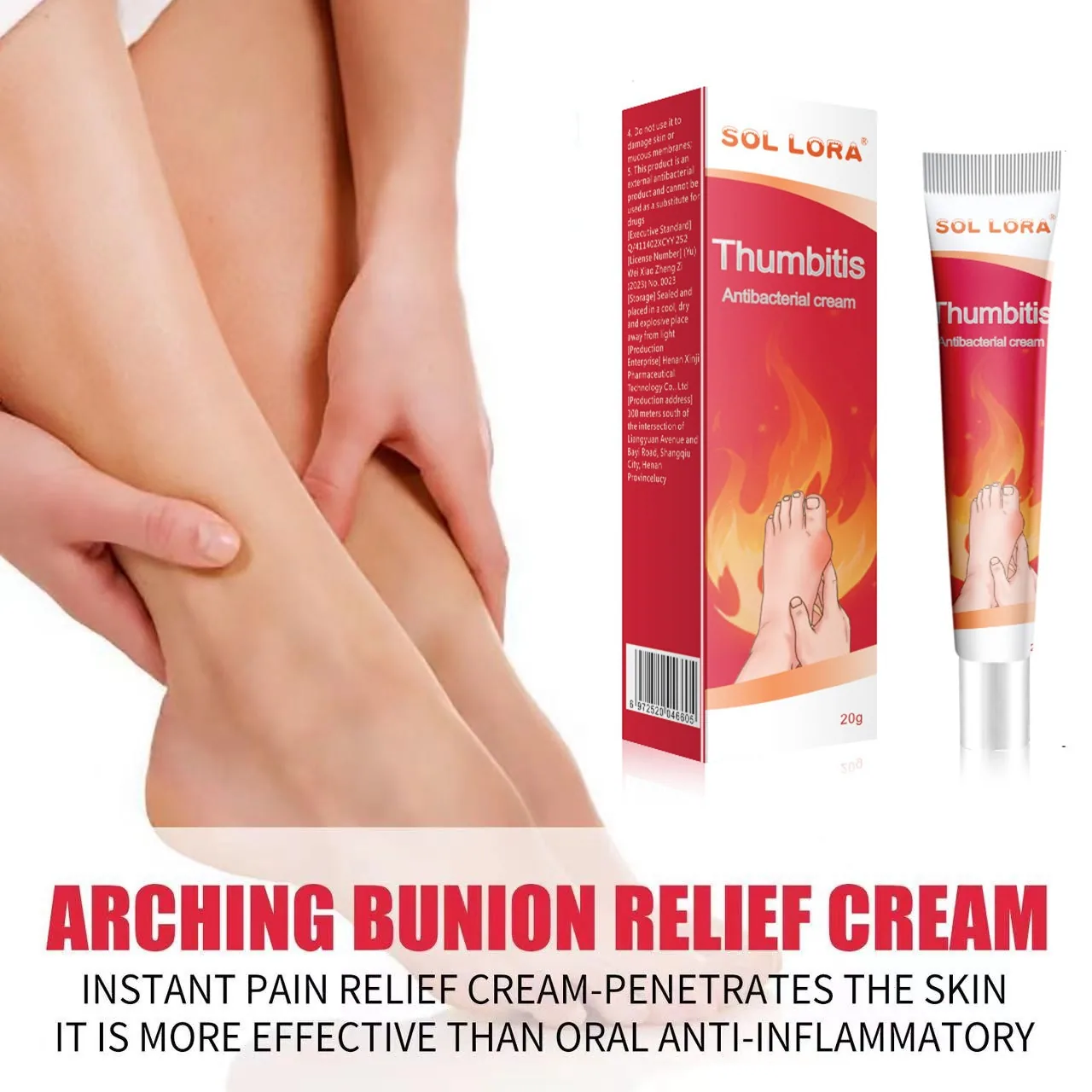 SOL LORA Cross-Band Joint Cream Relieves Thumb Joint, Neck, Shoulder, Waist and Leg Stiffness and Pain Joint Care Cream 5