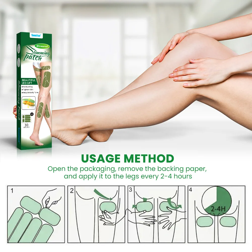 Sumifun Wormwood Leg Patches Cross-border Hot Selling Lazy Shaping Firming Leg Muscle Lifting Patches K00195 15