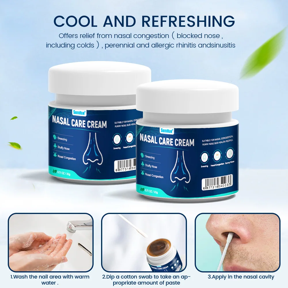 Sumifun Nasal Cream Amazon Tiktok Shopee Cross-border Foreign Trade Nasal Care Nasal Congestion Ventilation K20095 6