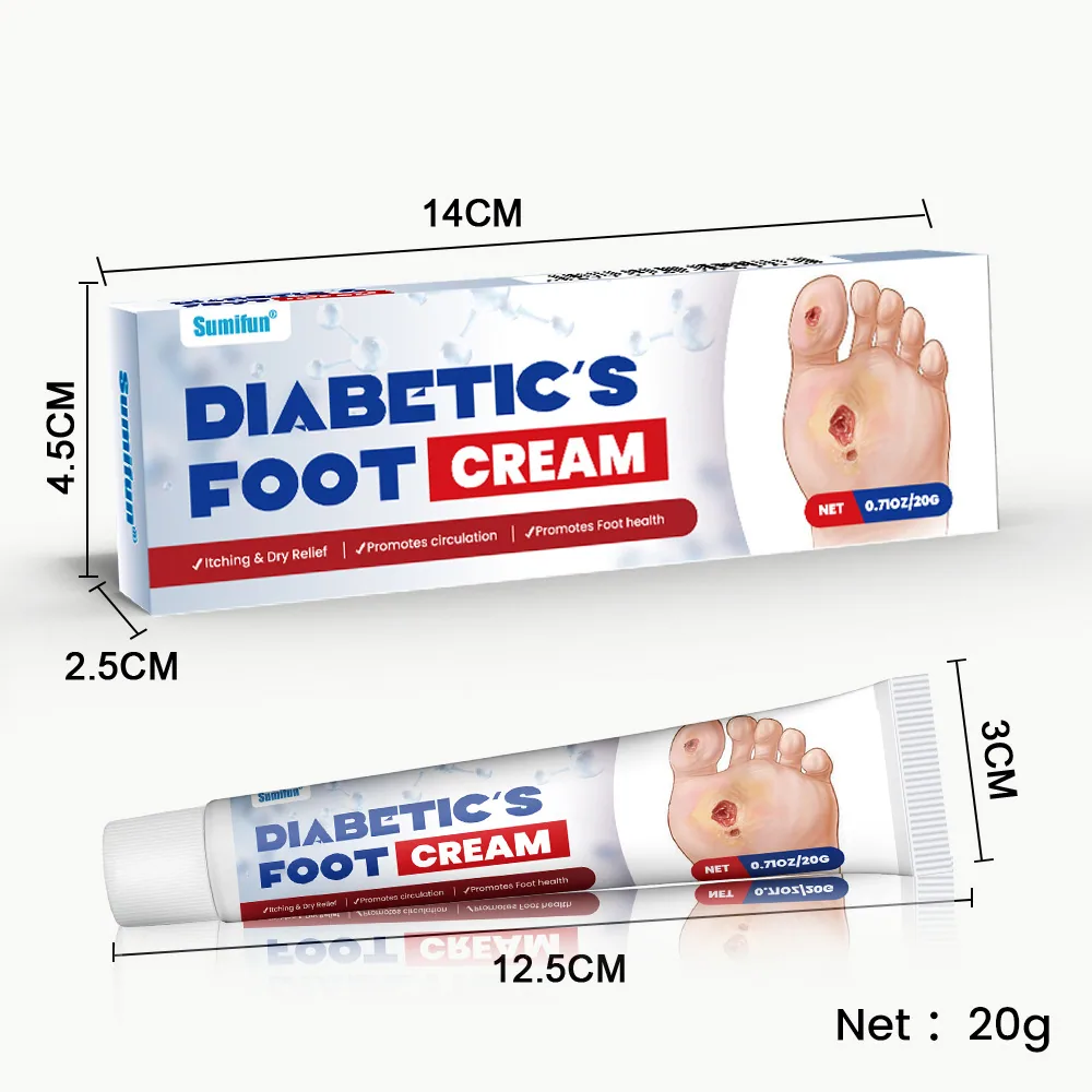 sumifun Tangning Foot Care Cream Amazon AliExpress Cross-border Plaster Abnormal Blood Sugar Cream K10274 14
