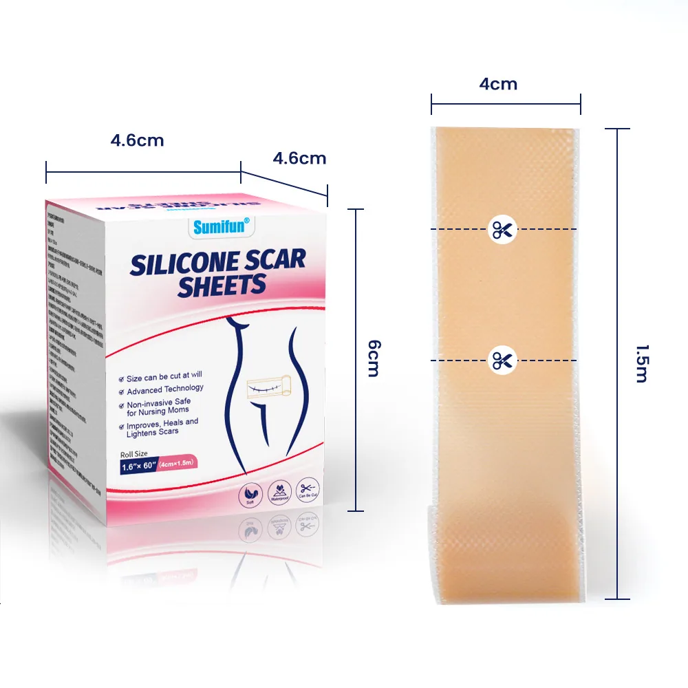 پچ ترمیم کننده اسکار ژل سیلیکونی Sumifun Patch مکانیکی Scar Scar Skin Scar Repair Scar Scar K000013 15