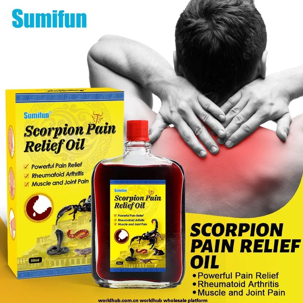 sumifun scorpion active oil knee joint pain five poisons fever massage liquid cross-border foreign trade K60035
