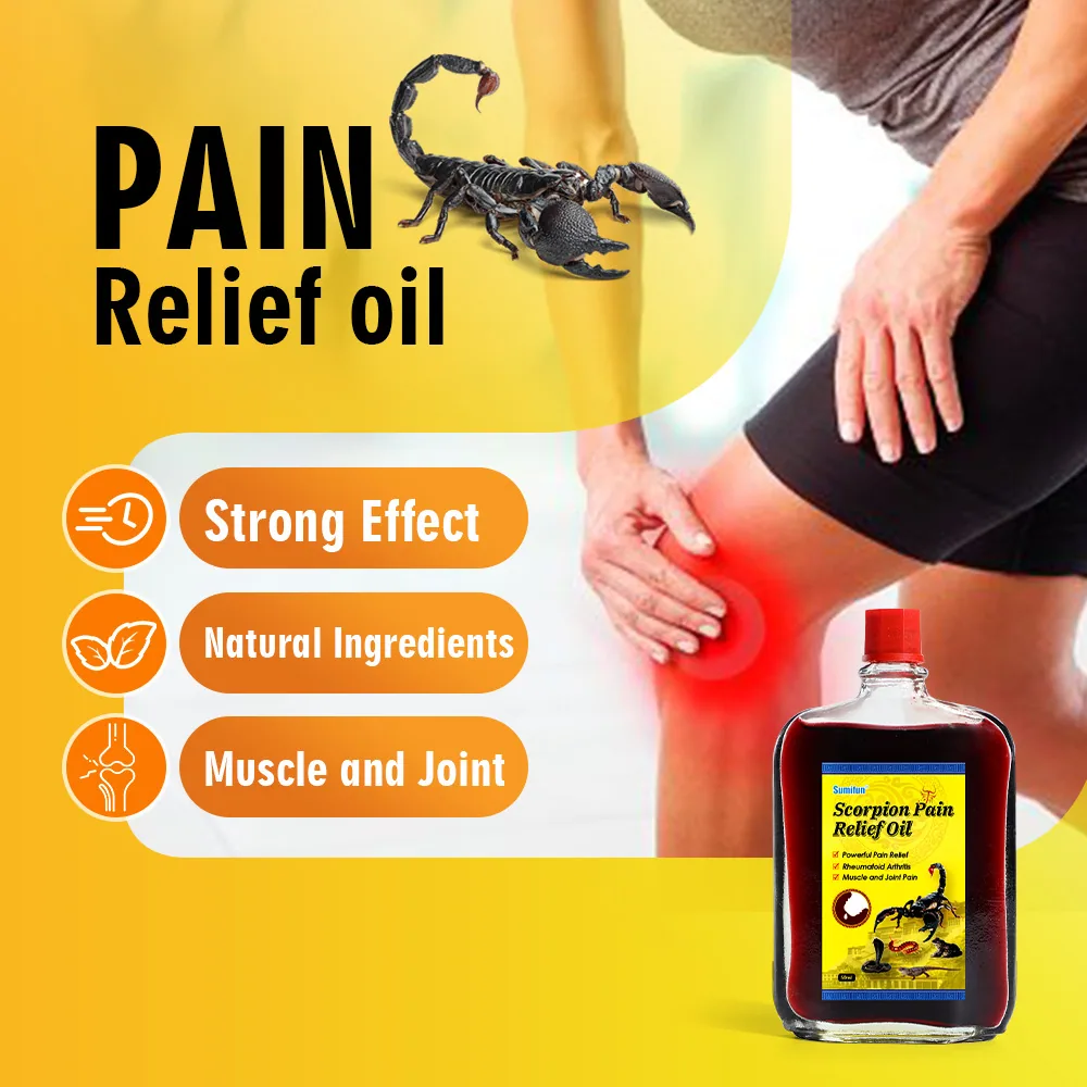 sumifun scorpion active oil knee joint pain five poisons fever massage liquid cross-border foreign trade K60035 2