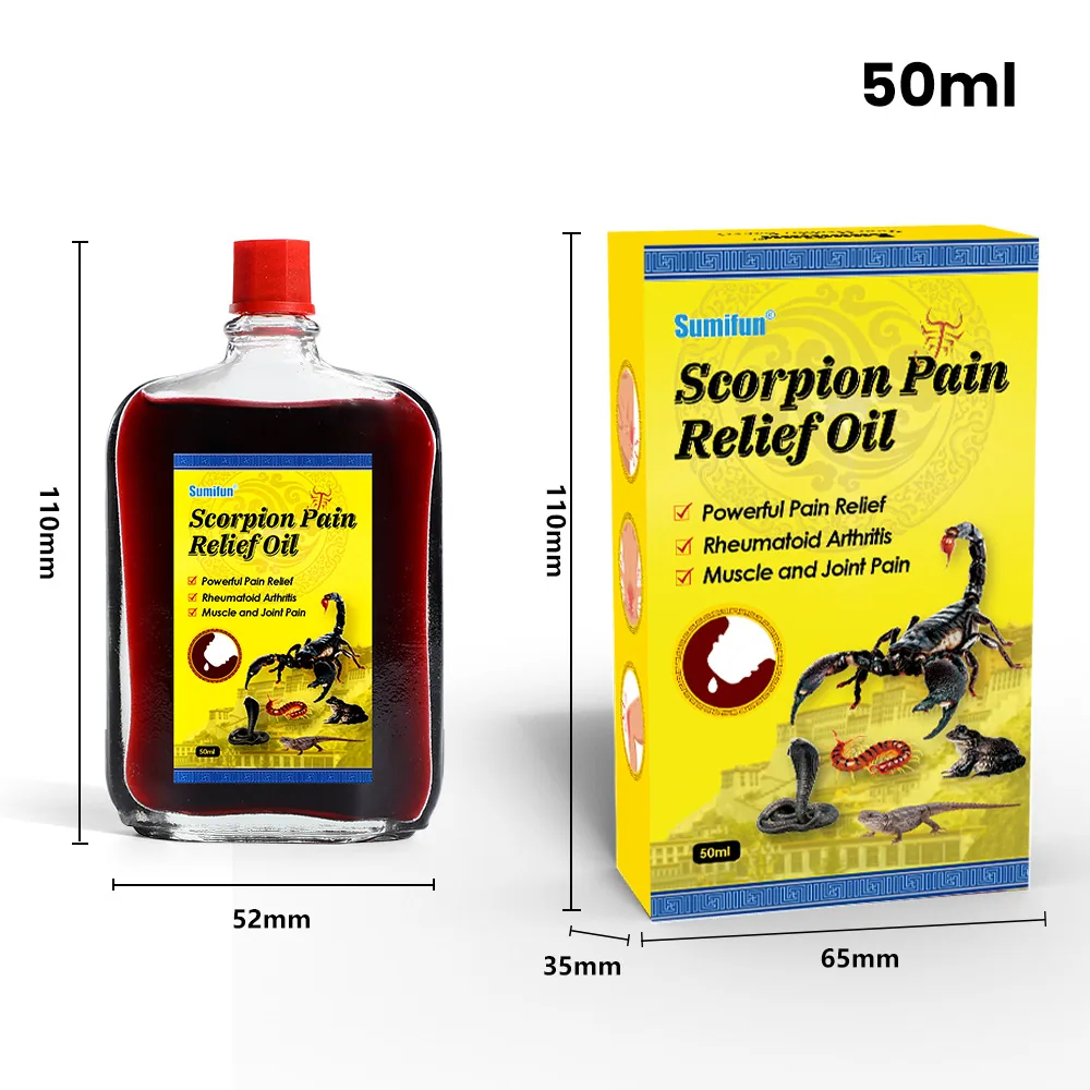 sumifun scorpion active oil knee joint pain five poisons fever massage liquid cross-border foreign trade K60035 7