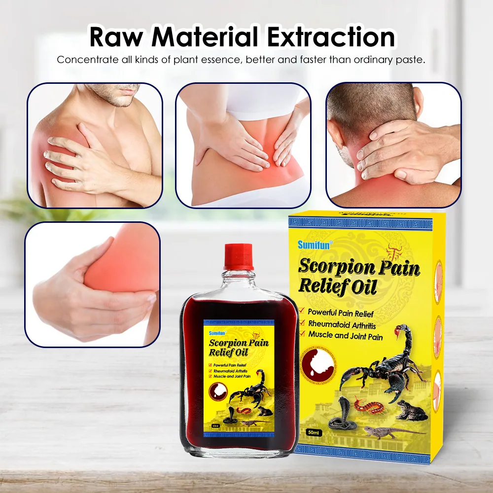 sumifun scorpion active oil knee joint pain five poisons fever massage liquid cross-border foreign trade K60035 5
