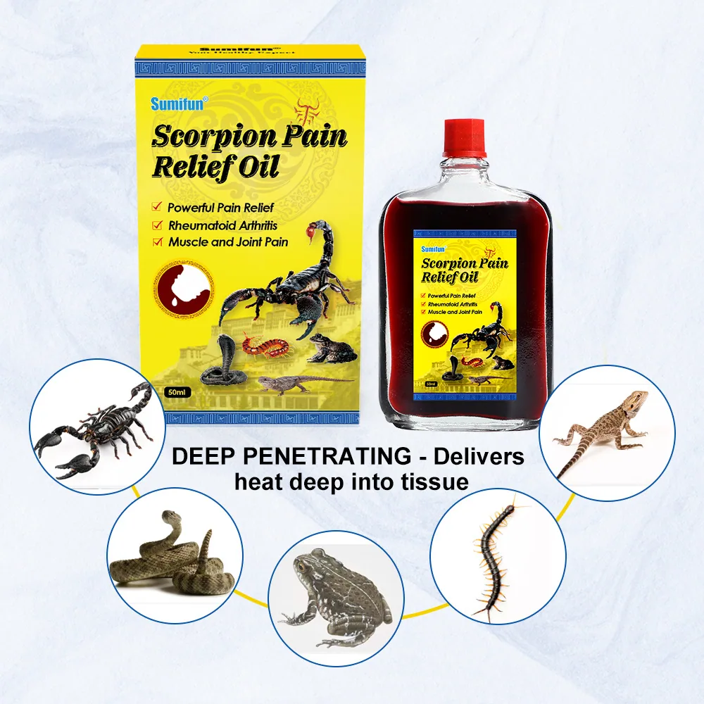 sumifun scorpion active oil knee joint pain five poisons fever massage liquid cross-border foreign trade K60035 6