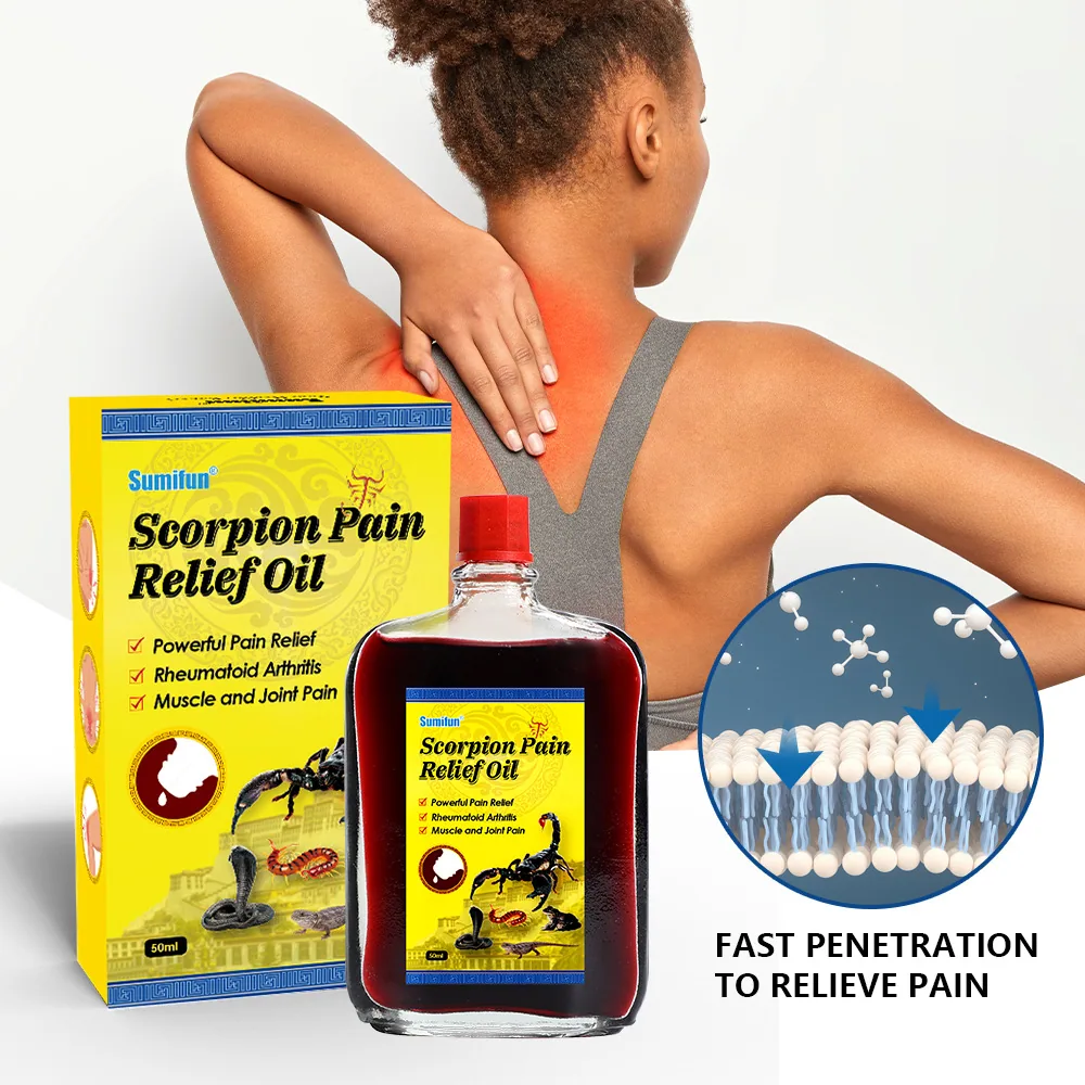 sumifun scorpion active oil knee joint pain five poisons fever massage liquid cross-border foreign trade K60035 10