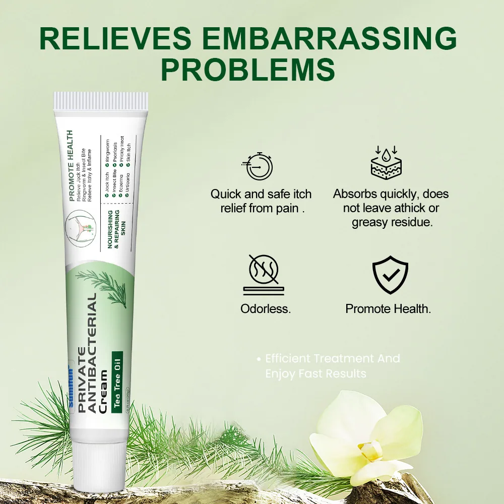 Sumifun Tea Tree Oil Intimate Itch Relief Cream Itch Cream Amazon Lazada Cross-Border Vaginal Cleansing K10196 5