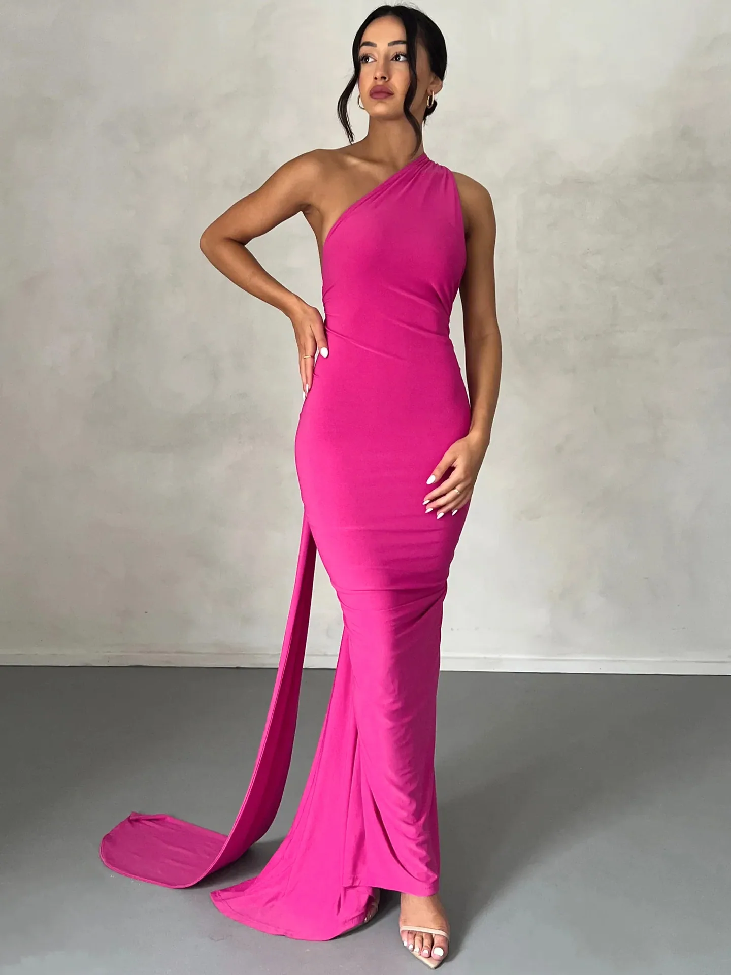 European and American style women's clothing 2024 summer new arrangements sexy backless pleats slim sleeveless temperament dress 3