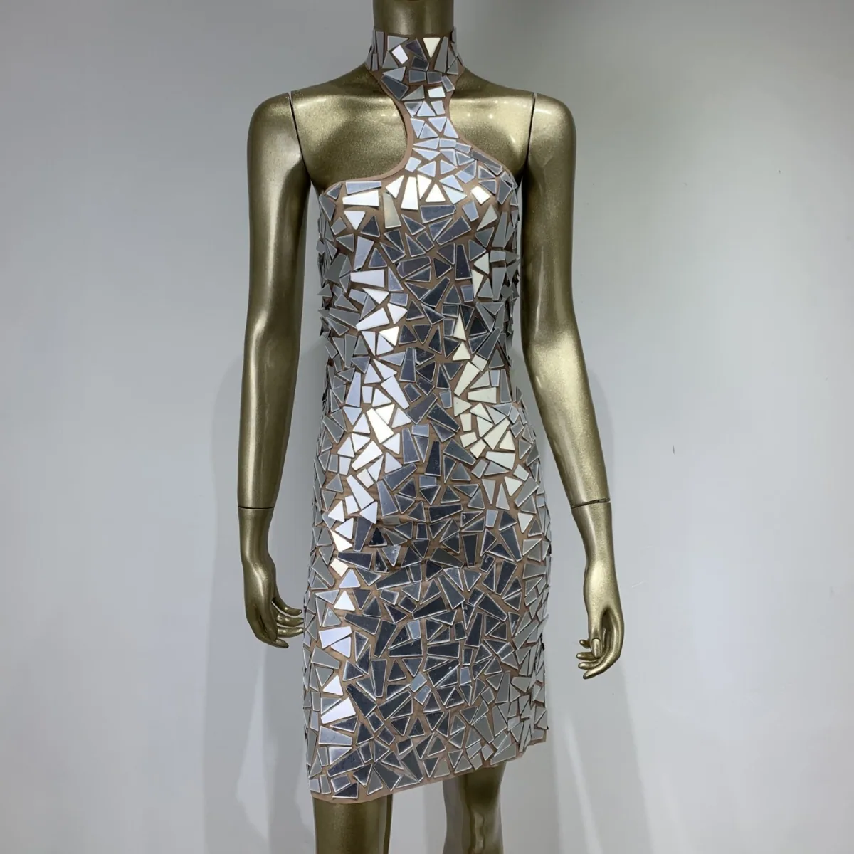 Cross-border hot selling halterneck lenses, stretch bodycon dresses, European and American style birthday party dresses, stag