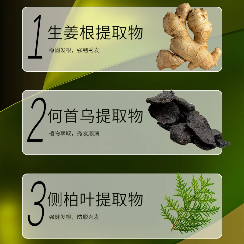 Douyin same popular anti-hair loss shampoo hair growth shampoo ginger plant extract shampoo wholesale 2
