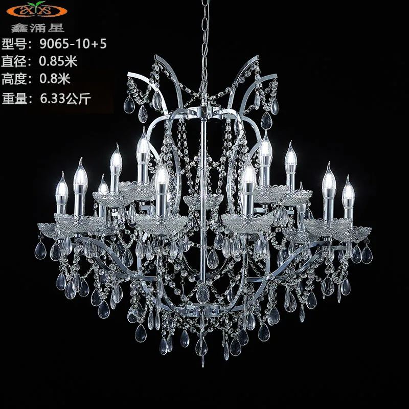 The new manufacturer directly supplies wedding chandeliers, electroplated iron lighting, auditorium decoration, ceiling decorati 4
