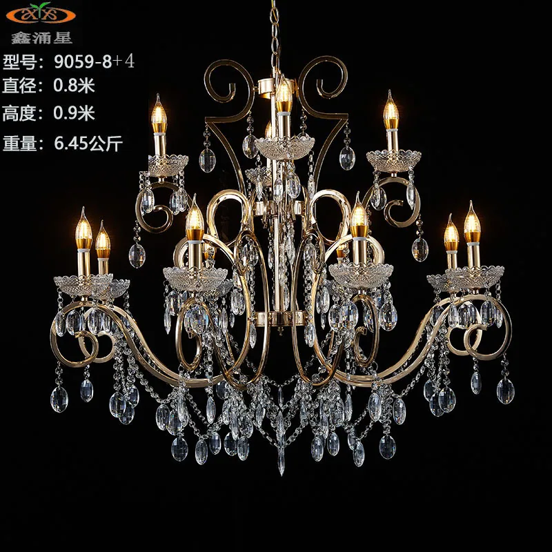Manufacturers directly supply new chandeliers wedding decoration props wedding auditorium stage wedding decoration European chan 6