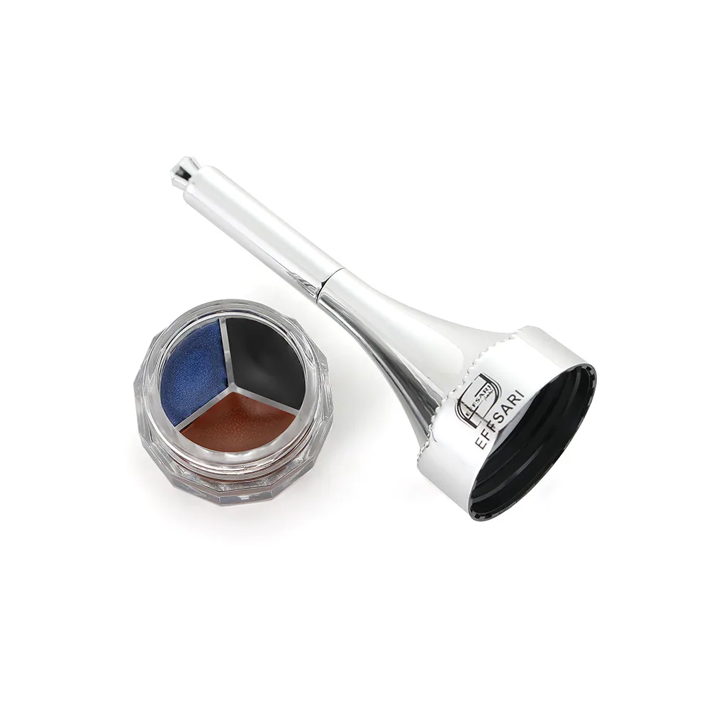 EFFSARI tricolor eyeliner and eyebrow pencil size chart, pen length and diameter dimensions for wholesale buyers reference