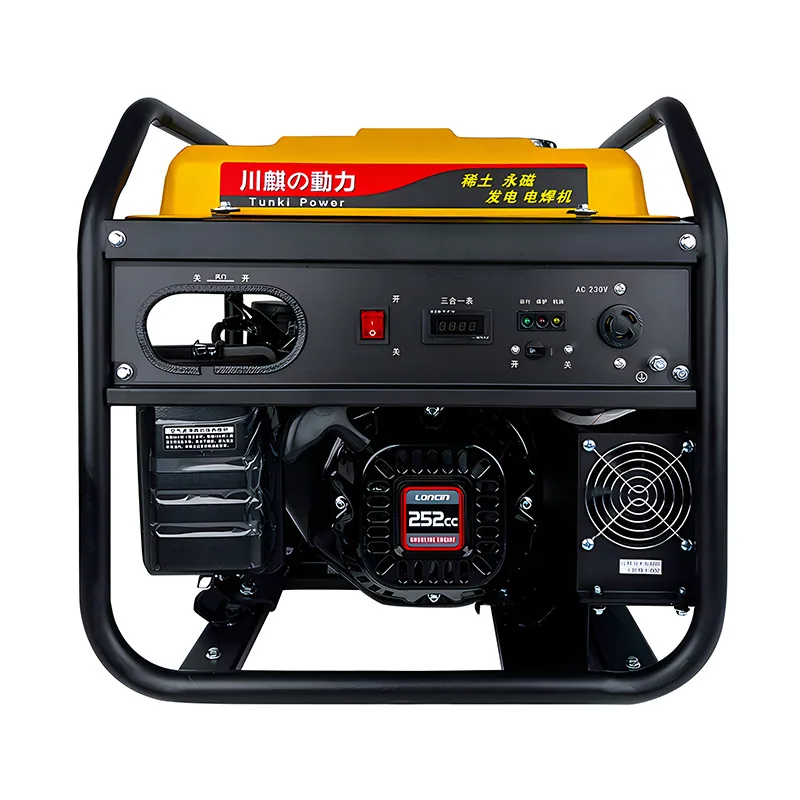 Field welding operation: artifact power generation, electric welding, dual-purpose machine, long welding 3.2, power generation