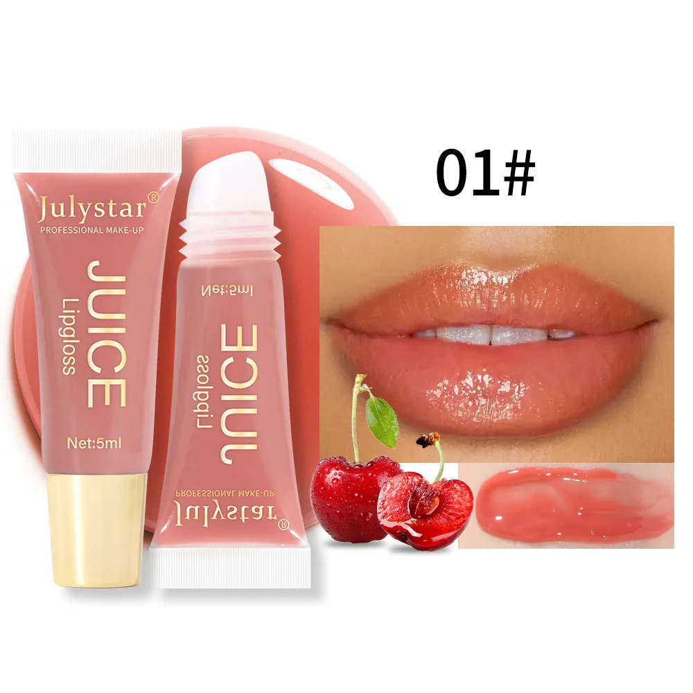 Cross-border beauty natural long-lasting moisturizing mirror lip oil fruit flavor pouting lip moisturizing water glow lip glo