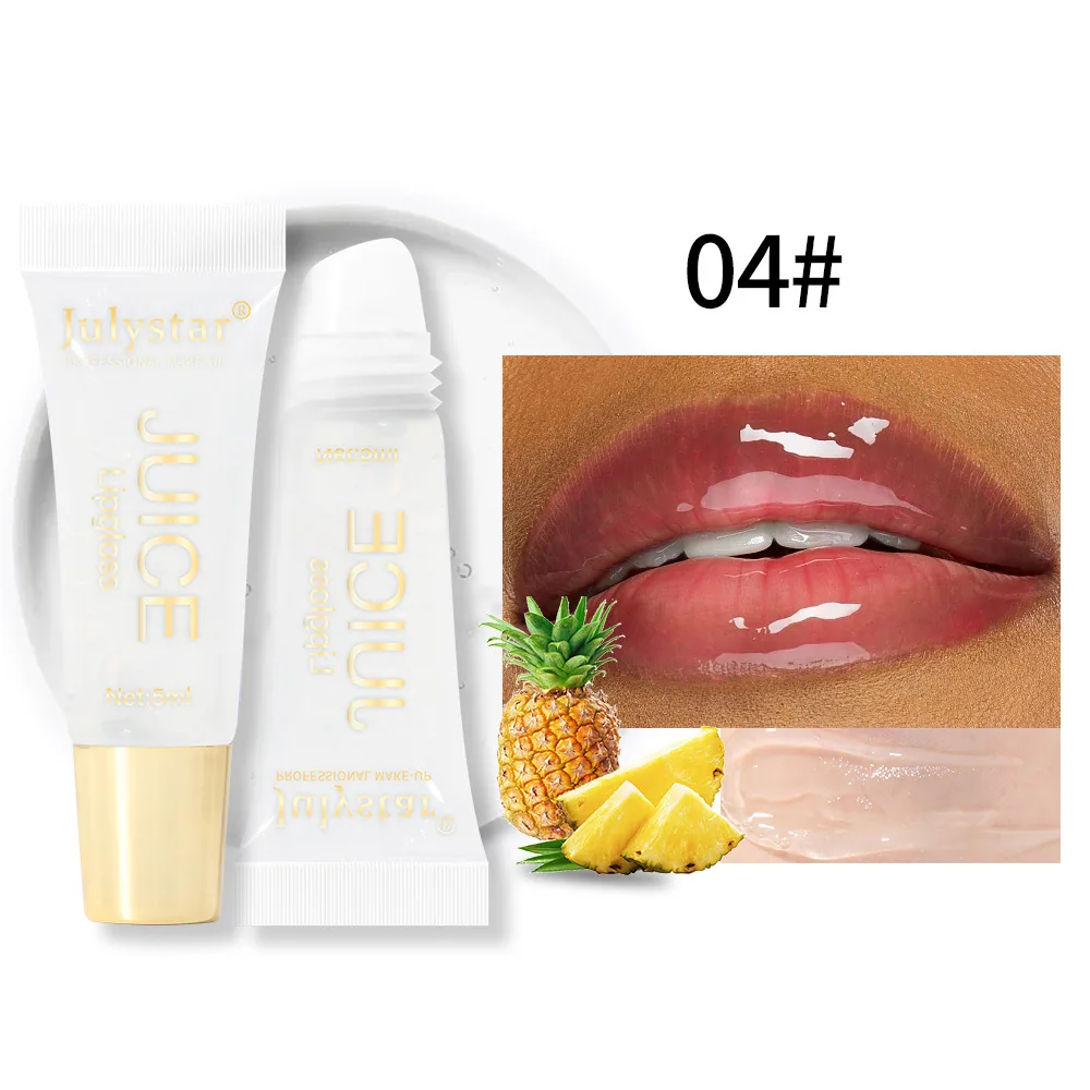 Cross-border beauty natural long-lasting moisturizing mirror lip oil fruit flavor pouting lip moisturizing water glow lip gloss 4