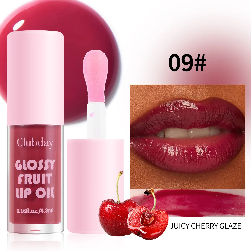 Clubday Moisturizing Multi-Color Fruit Lip Gloss Lasts Long Lasting No Fading Dudu Lip Cross-border Lip Gloss Makeup Wholesale 9