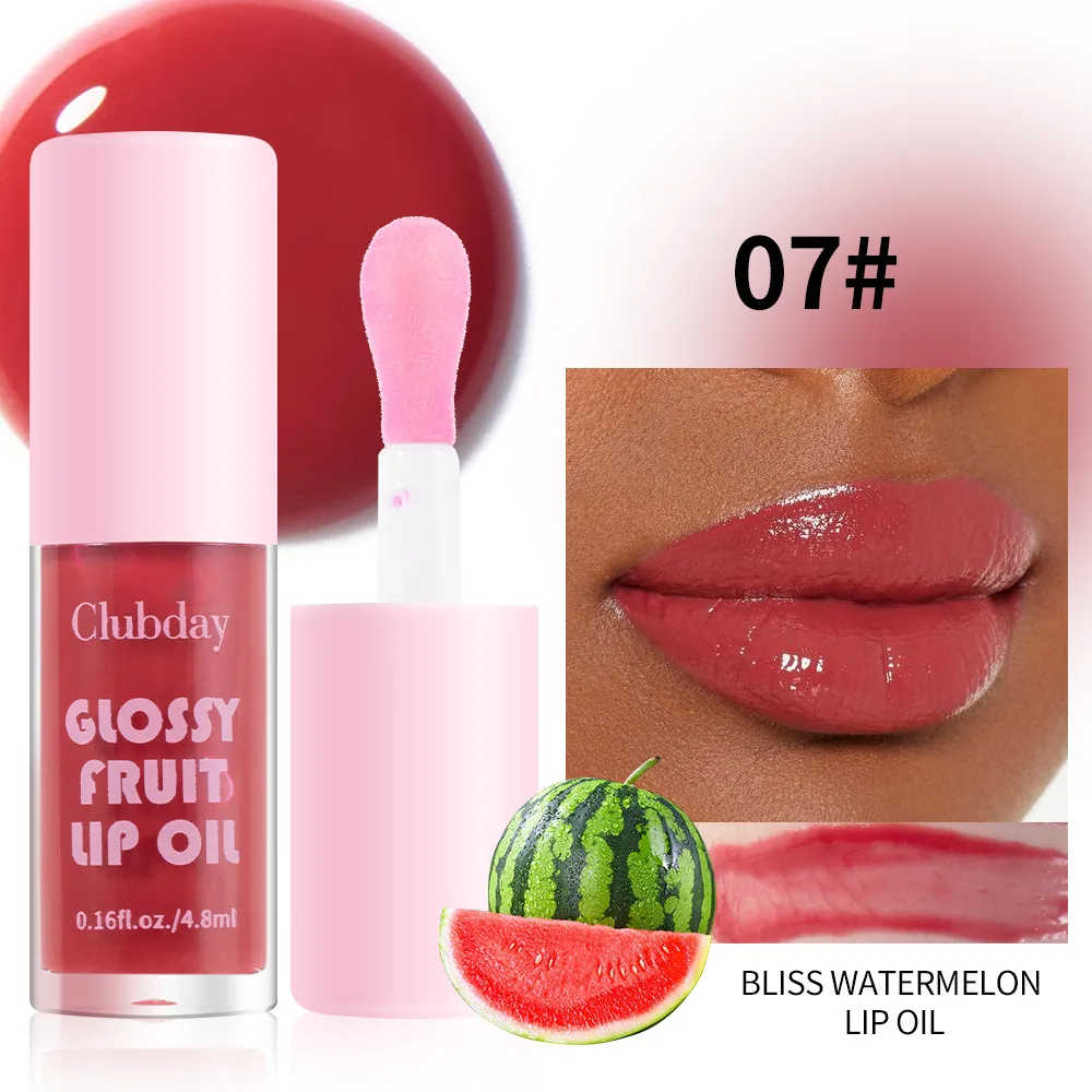 Clubday Moisturizing Multi-Color Fruit Lip Gloss Lasts Long Lasting No Fading Dudu Lip Cross-border Lip Gloss Makeup Wholesale 7
