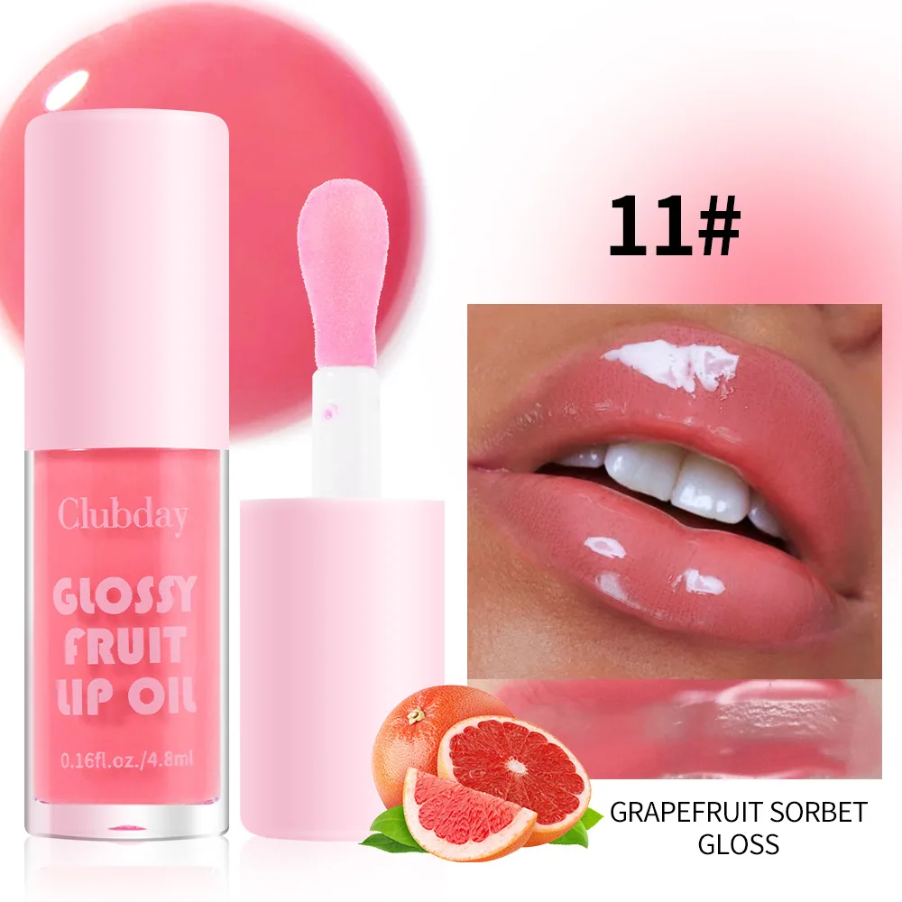 Clubday Moisturizing Multi-Color Fruit Lip Gloss Lasts Long Lasting No Fading Dudu Lip Cross-border Lip Gloss Makeup Wholesale 11