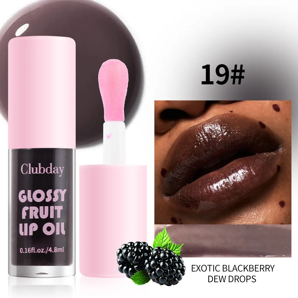 Clubday Moisturizing Multi-Color Fruit Lip Gloss Lasts Long Lasting No Fading Dudu Lip Cross-border Lip Gloss Makeup Wholesale 19