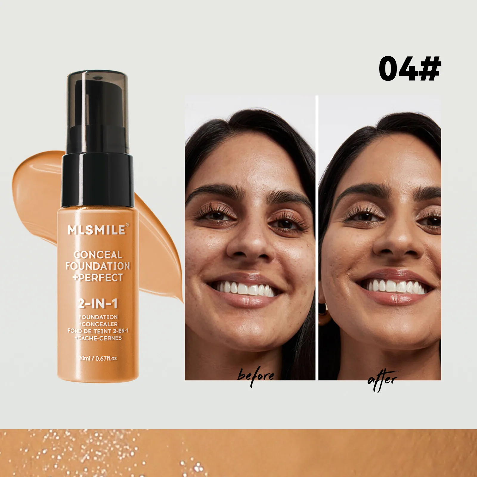 Cross-border exclusive matte matte liquid flawless oil control pre-makeup concealer BB cream natural makeup holding liquid makeu 4