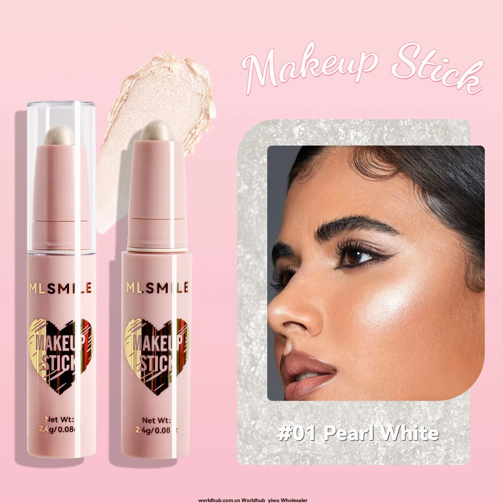 Cross-border exclusive 8-color highlighter contour stick contour shadow pen face brightening nose shadow V face lying silkworm c