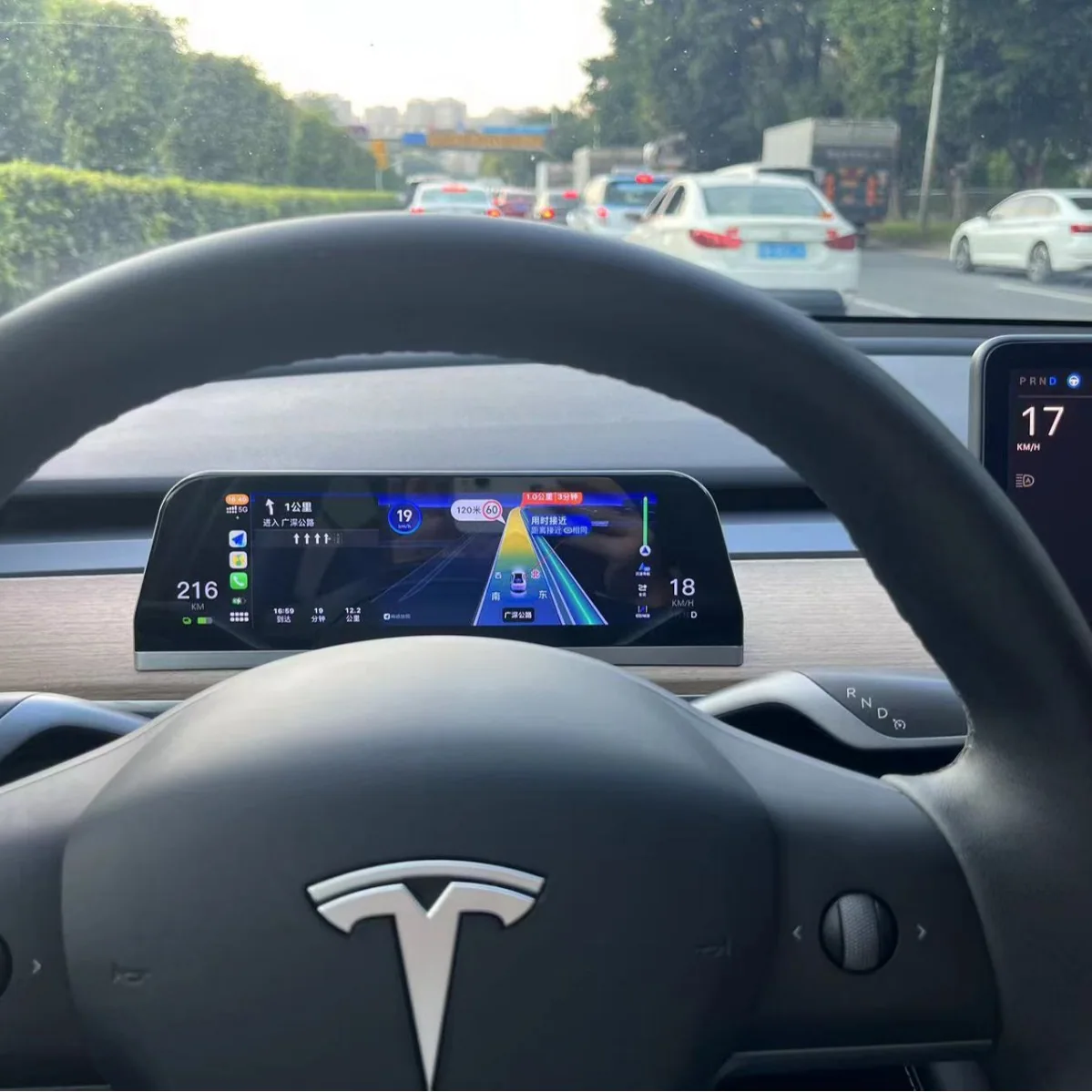 Amazon explosive model applicable to Tesla model3/Y LCD instrument cluster display supports carplay 6