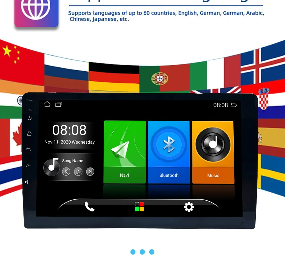 Cross-border new product Android universal machine Bluetooth HD film and television 9 inch touch screen car GPS navigator all-in 6
