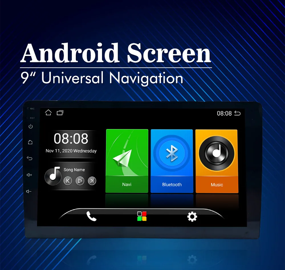 Cross-border new product Android universal machine Bluetooth HD film and television 9 inch touch screen car GPS navigator all-in 4