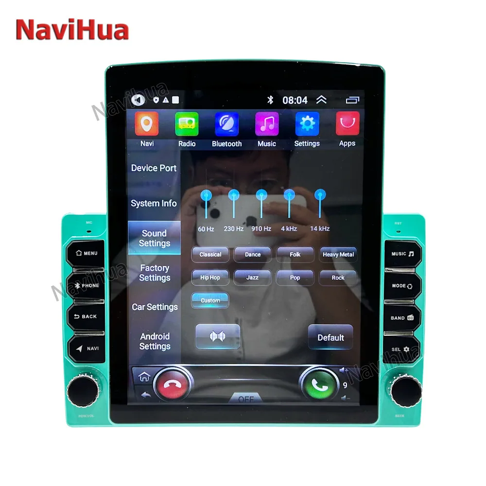 Çapraz aynaya özel 9,7 inç IPS ekran Android navigasyon GPS Bluetooth dikey ekran Donkey Kong çerçeve sunucusu 12
