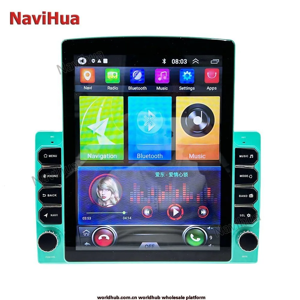 Çapraz aynaya özel 9,7 inç IPS ekran Android navigasyon GPS Bluetooth dikey ekran Donkey Kong çerçeve sunucusu 9