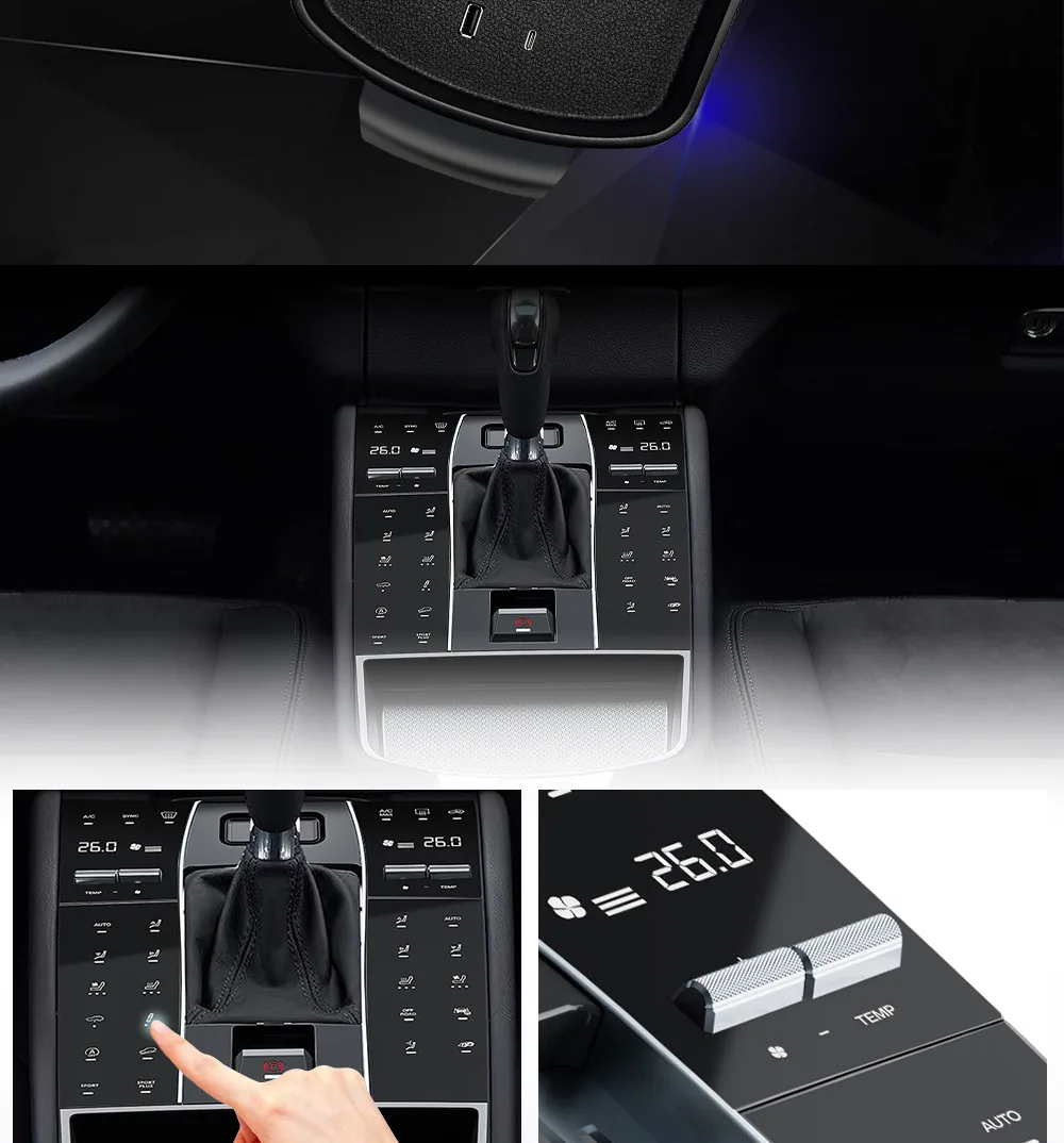 It is suitable for 2014-2021 Porsche Macan central control full touch screen LCD touch saddle panel modification and upgrade 10