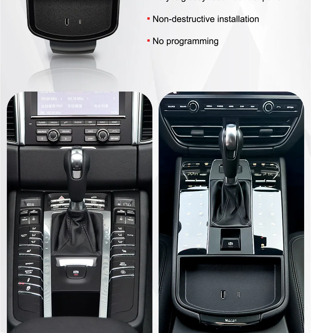 It is suitable for 2014-2021 Porsche Macan central control full touch screen LCD touch saddle panel modification and upgrade 12