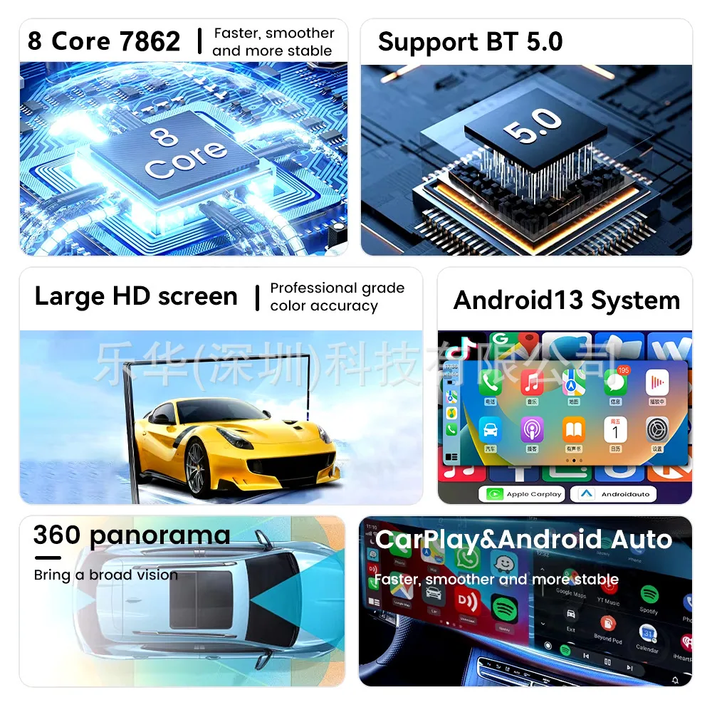 Applicable to Porsche Macan 14-17 dual-screen Android 13 system original car upgrade supports carplay 6