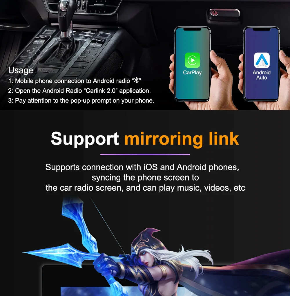 Applicable to Porsche Macan 14-17 dual-screen Android 13 system original car upgrade supports carplay 14