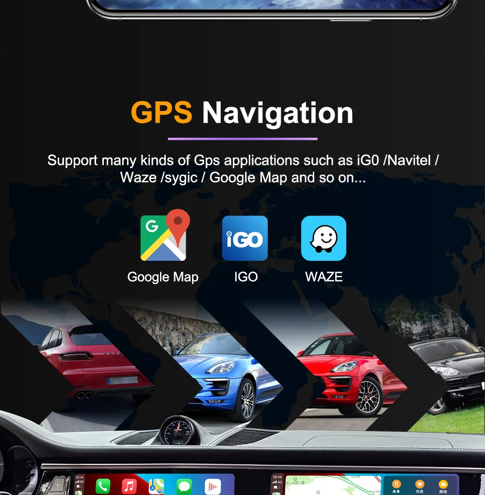 Applicable to Porsche Macan 14-17 dual-screen Android 13 system original car upgrade supports carplay 15